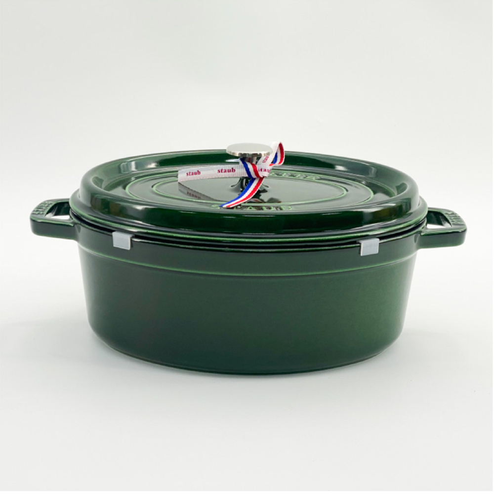 스타우브 STAUB 오벌 꼬꼬떼 29cm, 바질그린 11092985-B 프랑스 B품 - 상세 이미지 2