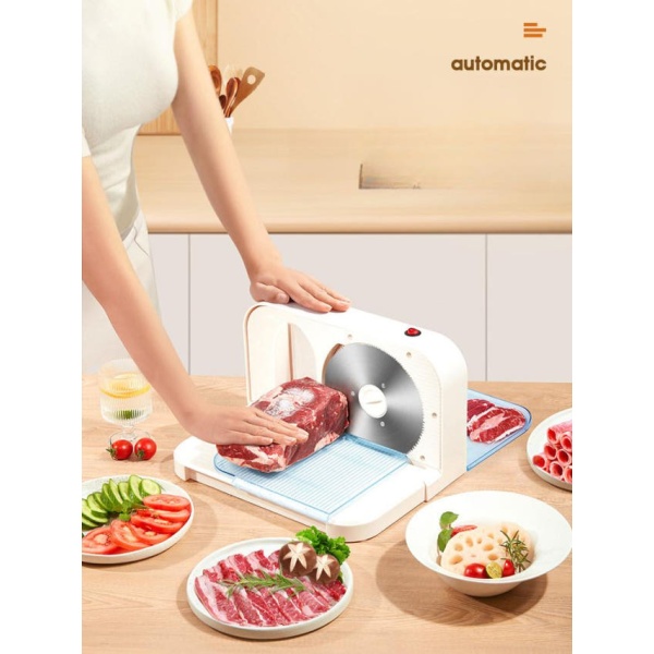 프리미엄 가정용 듀얼 수동형 육절기 1-15mm 두께 조절 예리한칼 수납트레이 절단기 1-15mm 두께 조절 - 상품 이미지