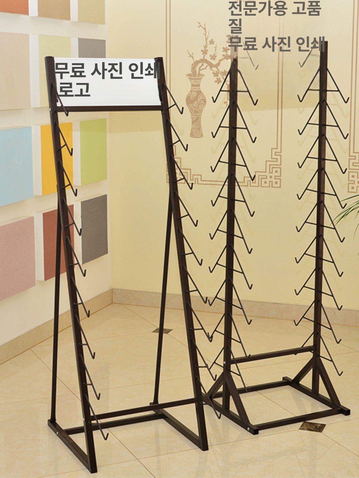스노우보드 거치대 장비 정리대 진열대 양면형 서핑보드 단면 22cm 철제 후크 - 상품 이미지