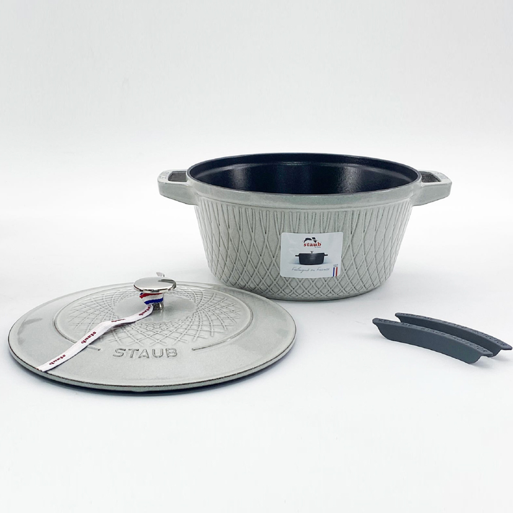 스타우브 STAUB 트위스트 꼬꼬떼 24cm 화이트트러플 1452924107-B 프랑스B품 - 상세 이미지 5