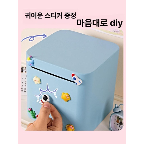 프리미엄 문라이트화이트 현금보관함 스텐 일체형 귀엽고 파스텔 대용량 사각 선물용 15.5 x 15.5cm 11만 문라이트화이트 15.5 x 15.5cm - 상세 이미지 4