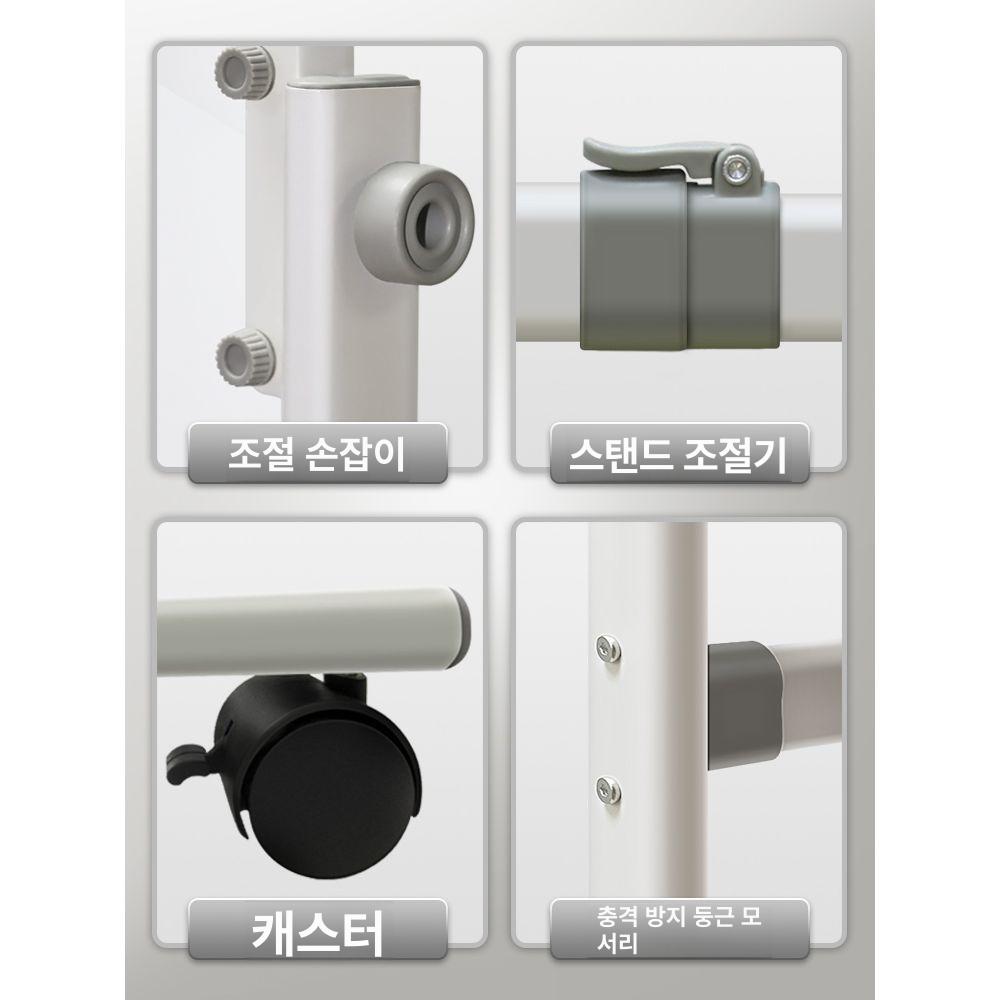 화이트보드 거치대 이동형 받침대 가정용 경량 자석 보드판 사무실 교실 접이식 브래킷 전용 - 상세 이미지 2