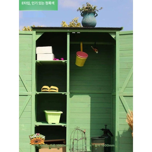 프리미엄 야외 수납장 농막 장비 보관함 다용도 정리함 테라스 커피색 5개 커피색 5개 - 상세 이미지 4