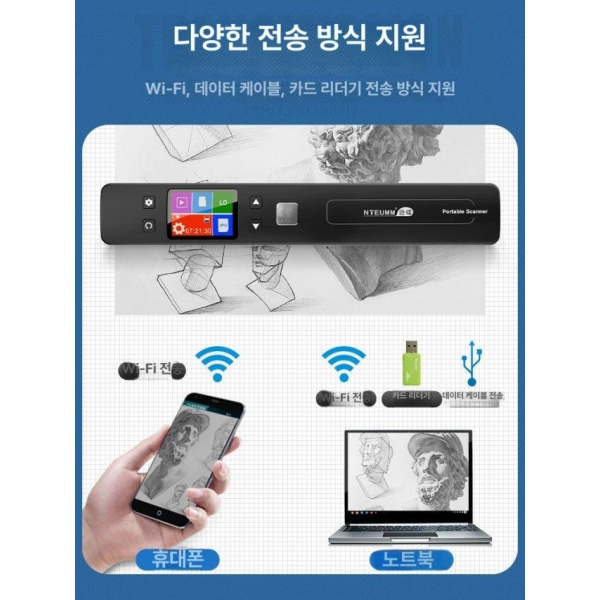 초고속 휴대용 감열지 라벨프린터용 무잉크 모바일 프린터용 무선 무테두리 충전식+32GB 카드 테두리 있음 카드 배터리없음 비추천 - 상세 이미지 2