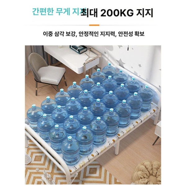 프리미엄 접이식 간이 이동식 온열 패드 포켓스프링 매트리스 병원 크림화이트 75cm 56cm 원형 튜브 모카그레이 - 상세 이미지 2