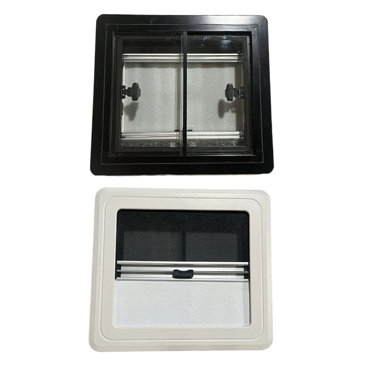 카라반 창문 캠핑카 미닫이 윈도우 창틀 방수 모기장 차양막