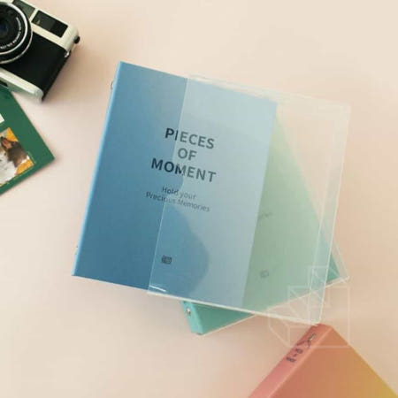 업체협력사 그라데이션 네컷 포켓 사진보관함 양장앨범 사진첩