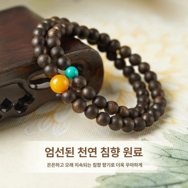 프리미엄 베트남 솔리드 침향목 염주 묵주 나무 6mm 합장주 비드 6mm - 상세 이미지 4