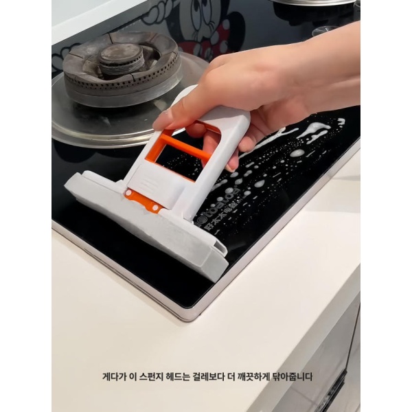 혁신적인 다용도 습식 겸용 물걸레 핸드형 투인원 미니 올인원 대걸레 즉시흡입직물헤드 손세척불필요 단일 고무 직물 헤드 교체용팩 - 상세 이미지 4