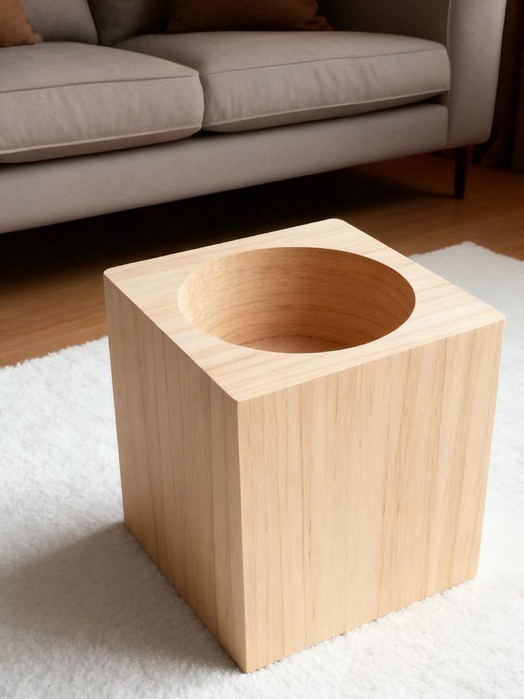 받침 침대 다리 높이기 프레임 조절 발 원목 가구 지름 3 높이 3cm - 상품 이미지