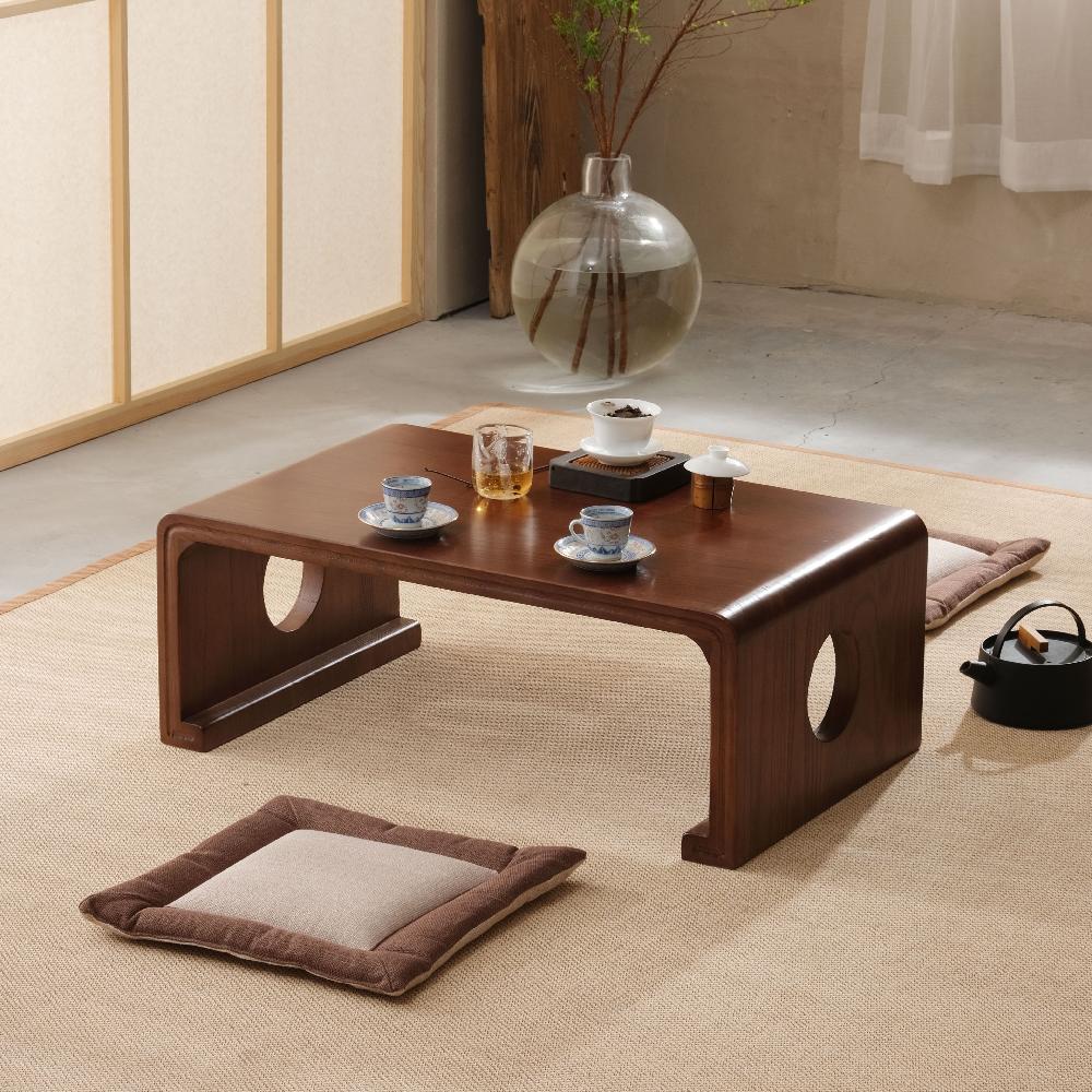 3컬러 일본식 원형 장판 여름 러그 니트 다다미 라탄 대나무 월넛 50x40x30 완제품 - 상세 이미지 2