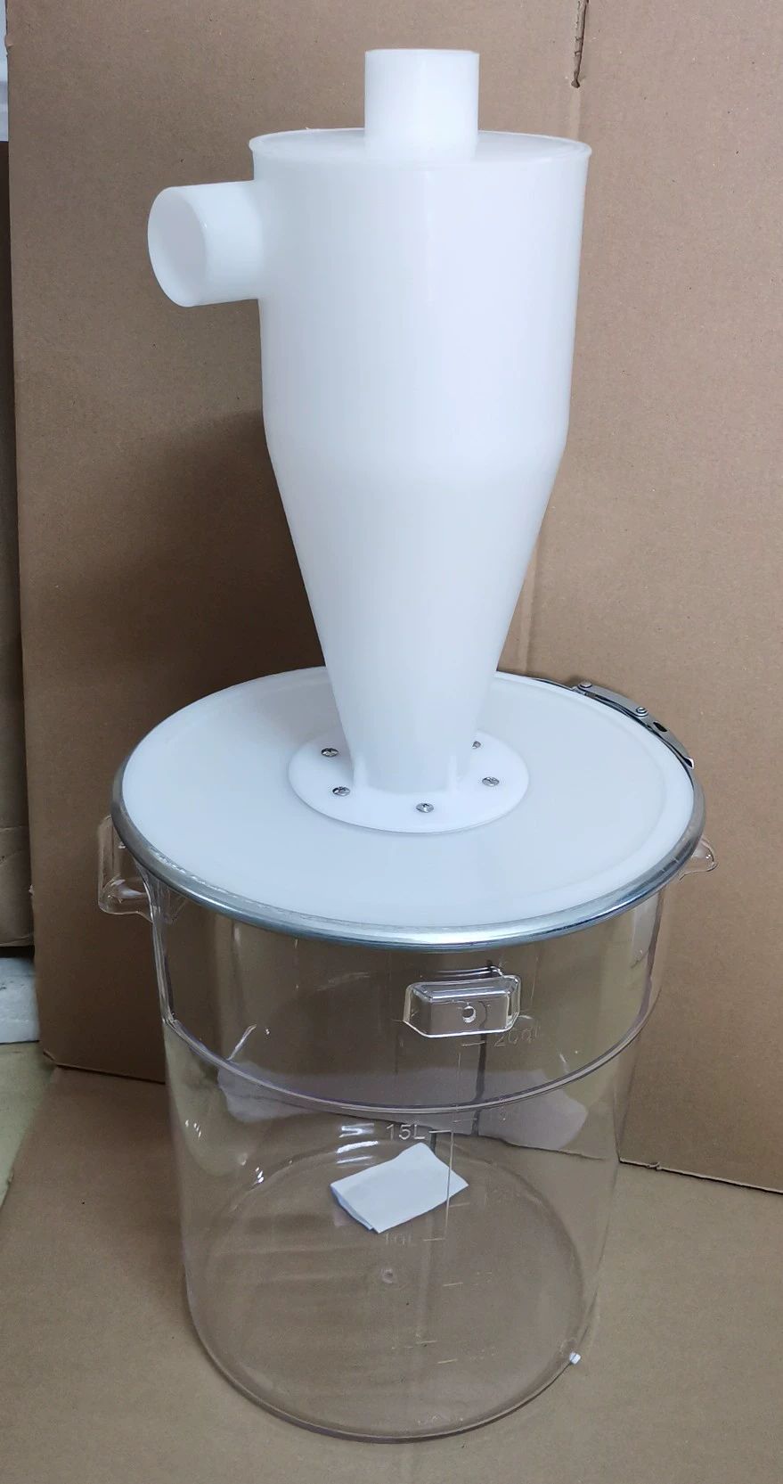 사이클론 집진기 진공 흡입기 분진 수집기 이동식 버킷 20L PE 110mm 대형 - 상세 이미지 3