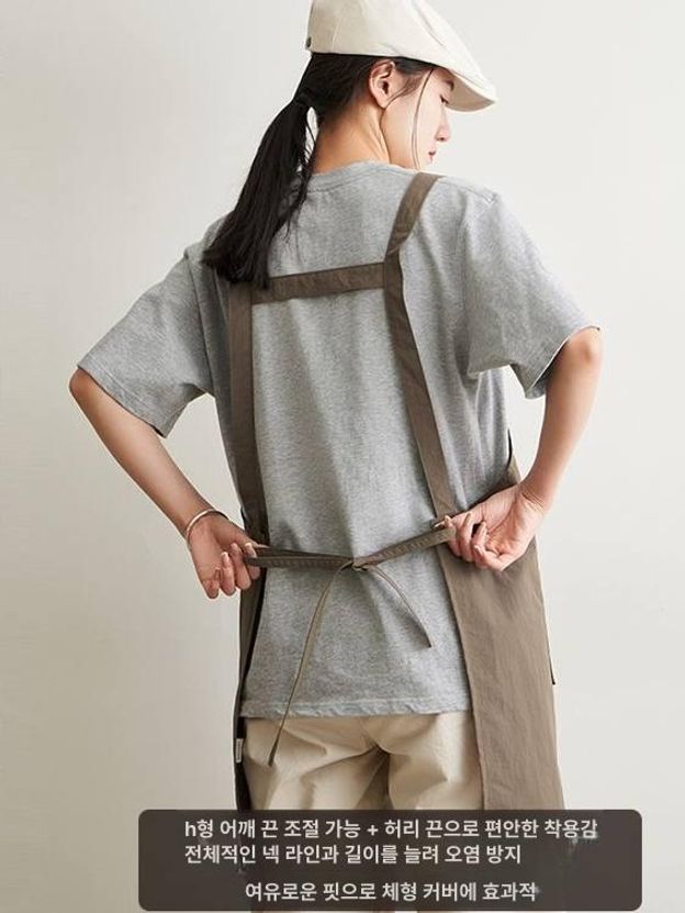 카페앞치마 숏앞치마 방수 식당 커피숍 근무복 조끼 베이커리 플로리스트