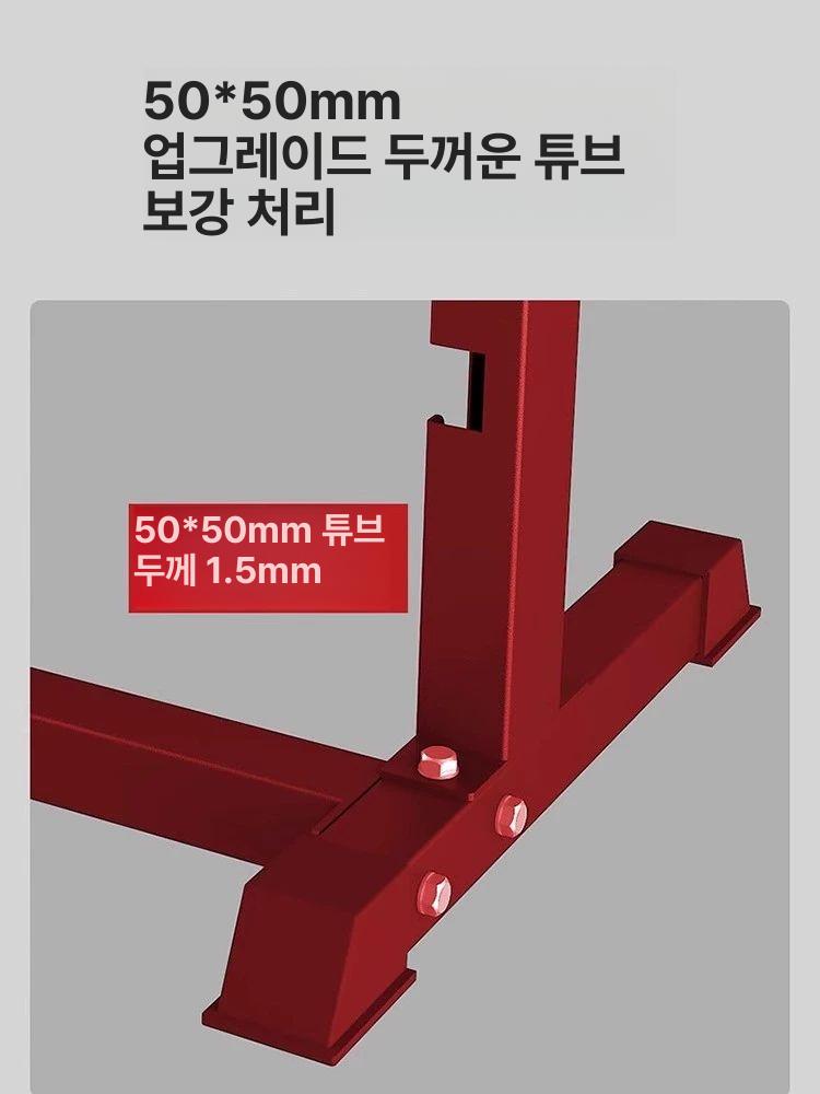 스쿼트발판 한발 런지 발받침대 스플릿 일체형 검은색 하체 훈련 장비 발걸이 - 상세 이미지 5
