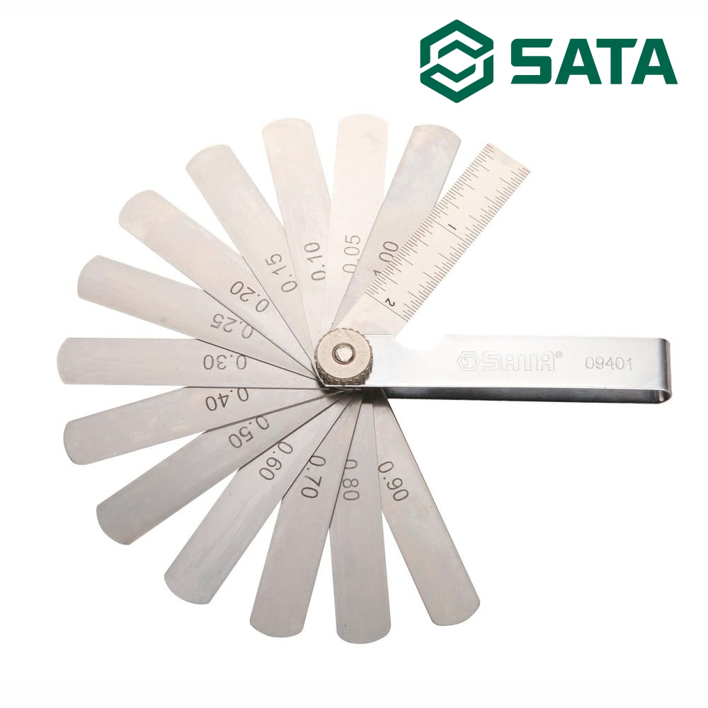 사타 SATA 휠러 게이지 0.05~1.00mm 14PCS 09401 틈새 간극 정밀측정 - 상품 이미지