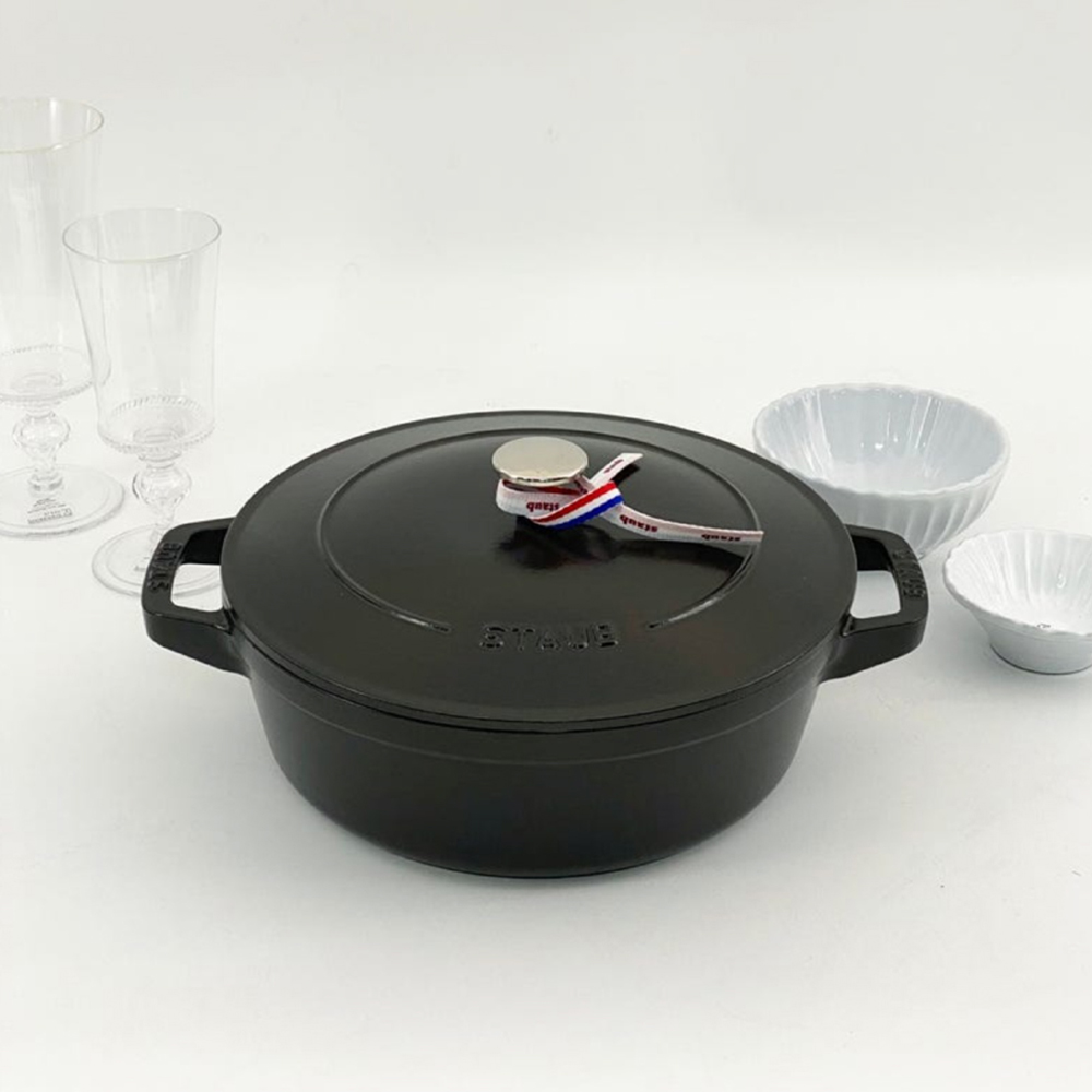 스타우브 STAUB 전골냄비 24cm 매트블랙 145392423-B 프랑스 B품 - 상세 이미지 2