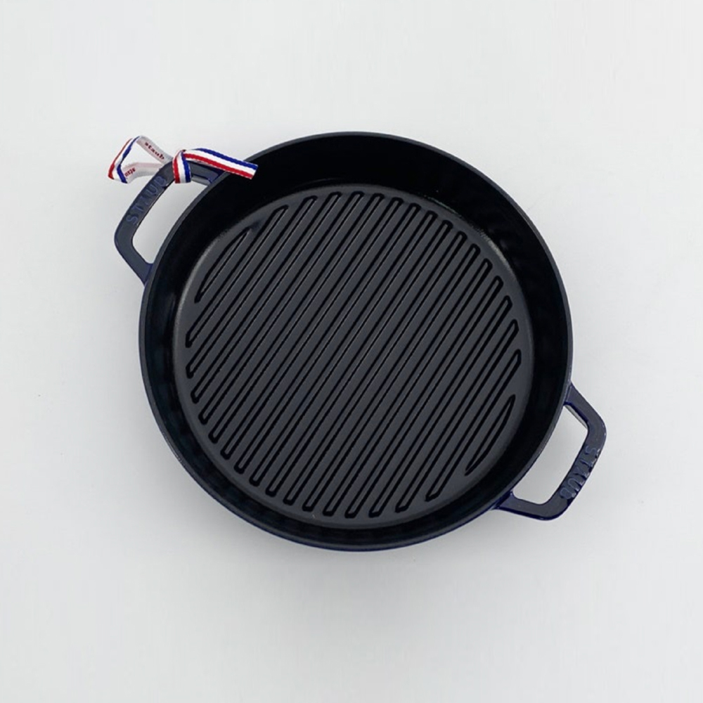 스타우브 STAUB 그릴팬 높은형 26cm 다크블루 145492691-B 프랑스 B품 - 상세 이미지 3