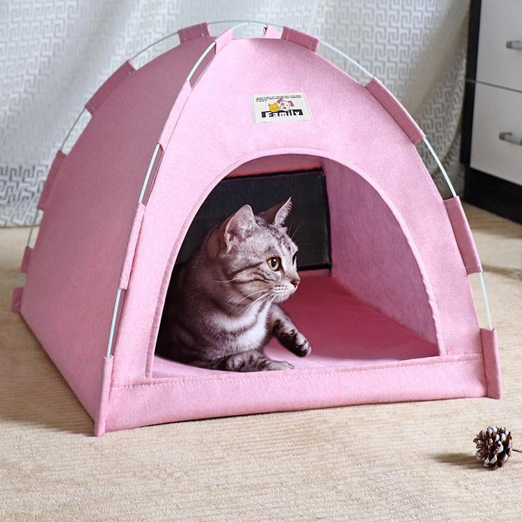 강아지 고양이 텐트 하우스 반려동물 숨숨집 벨벳 애견 집