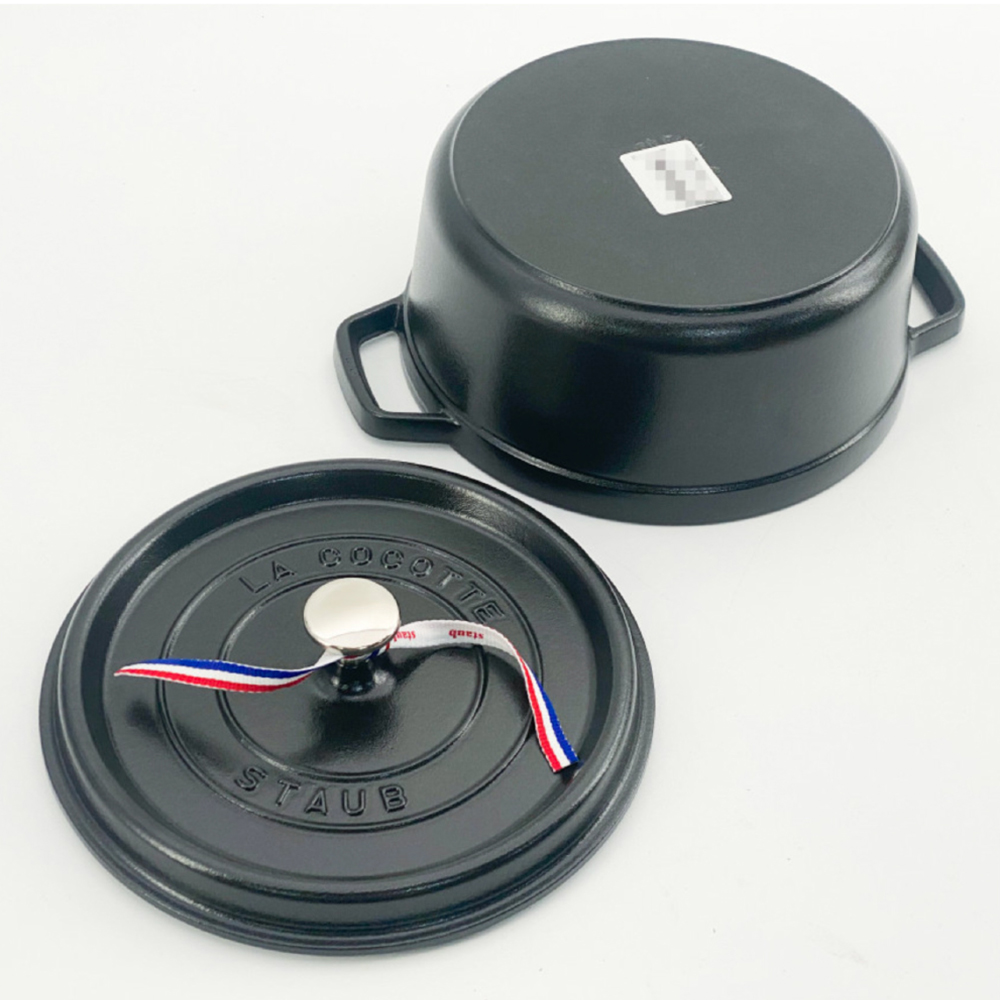 스타우브 STAUB 원형 꼬꼬떼 24cm 매트블랙 11092425-B 프랑스 B품 - 상세 이미지 5