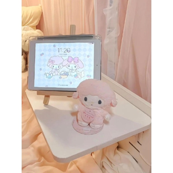 스마트 침대책상 철제 접이식 화이트 소형 경제형 침대용 책상 선반 침대위 소형 경제형 화이트 - 상세 이미지 5