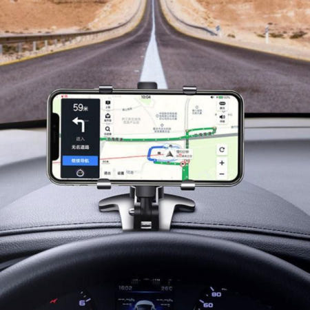 raondaon 차량폰거치대 집게타입 차량 360도 회전 스프링 계기판 거치대 3in1