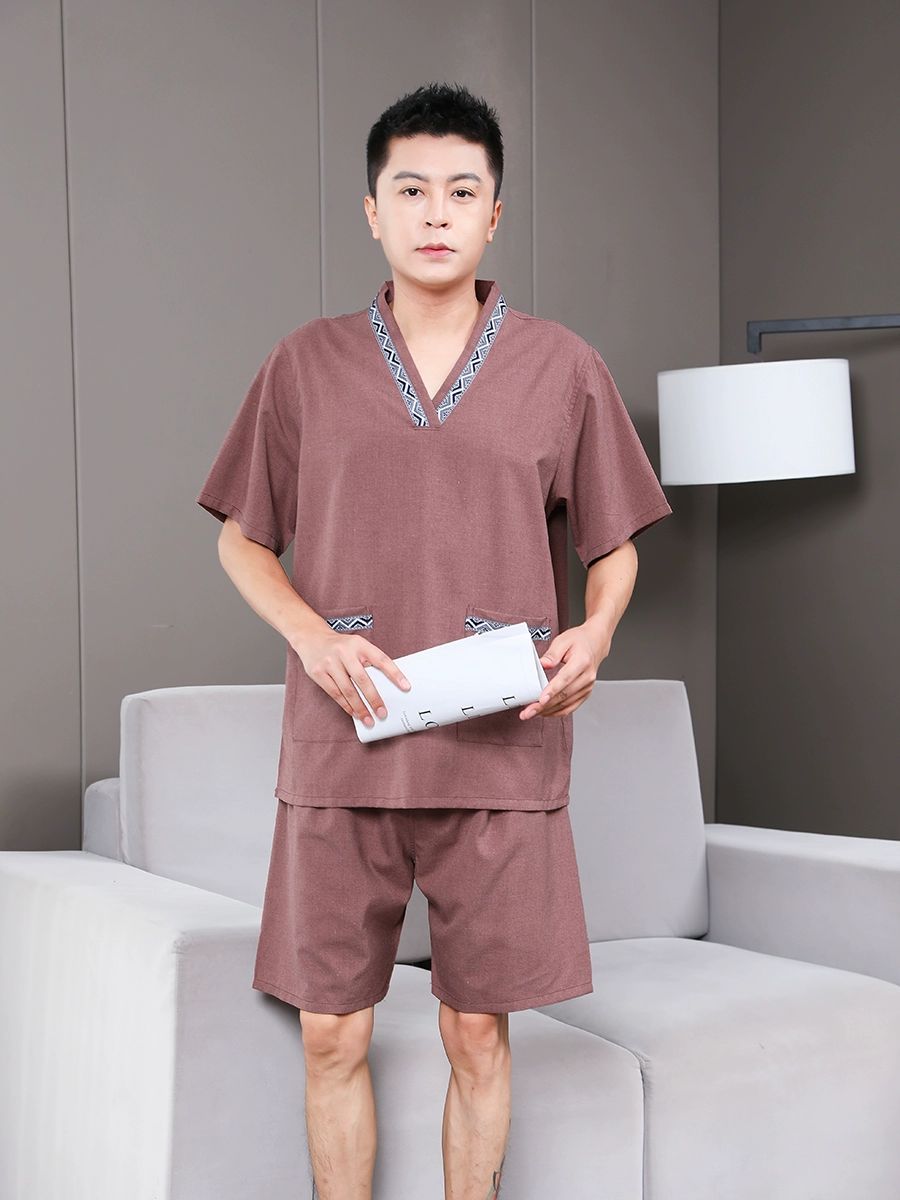 찜질방 마사지 가운 마시지복 온천 땀배출 환자복 - 상세 이미지 5