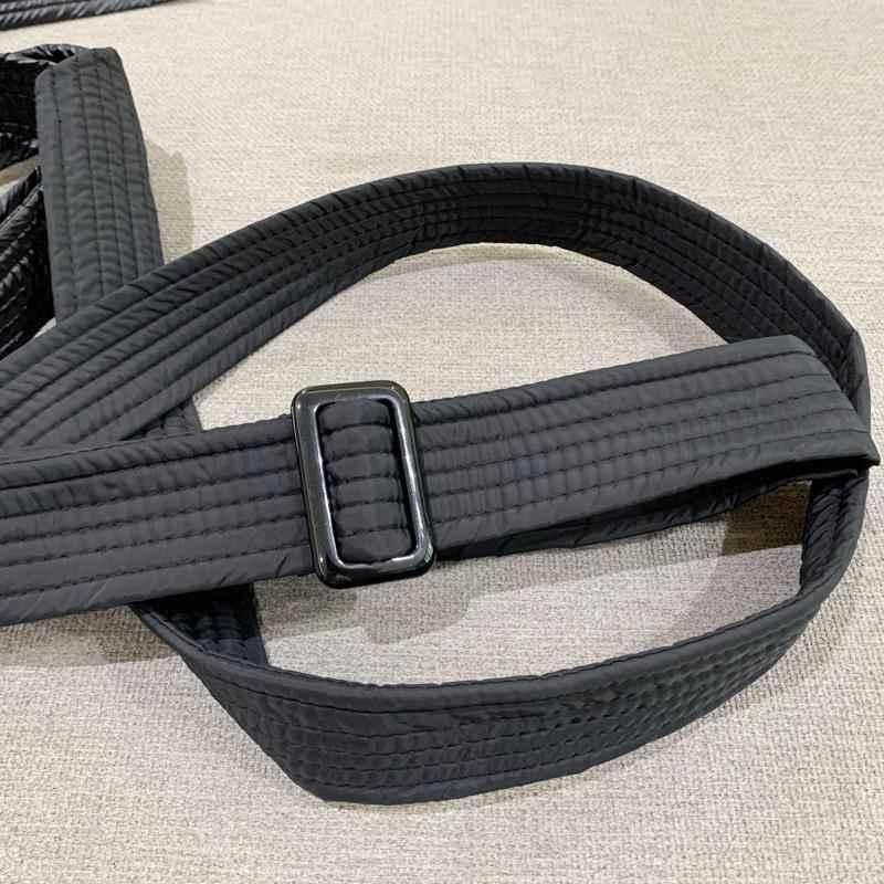 여성 와이드 누빔 패딩 벨트 퀼팅 롱패딩 다운 자켓 - 상세 이미지 3