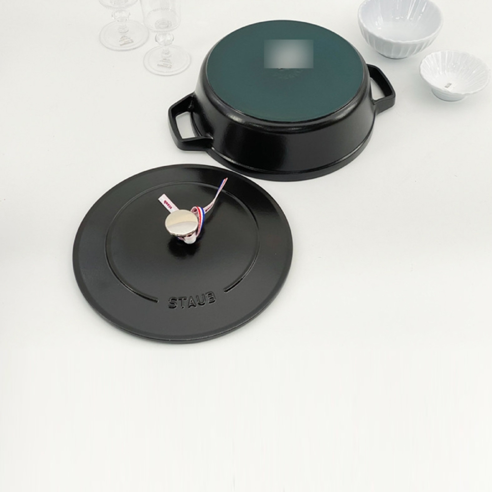 스타우브 STAUB 전골냄비 24cm 매트블랙 145392423-B 프랑스 B품 이미지 6