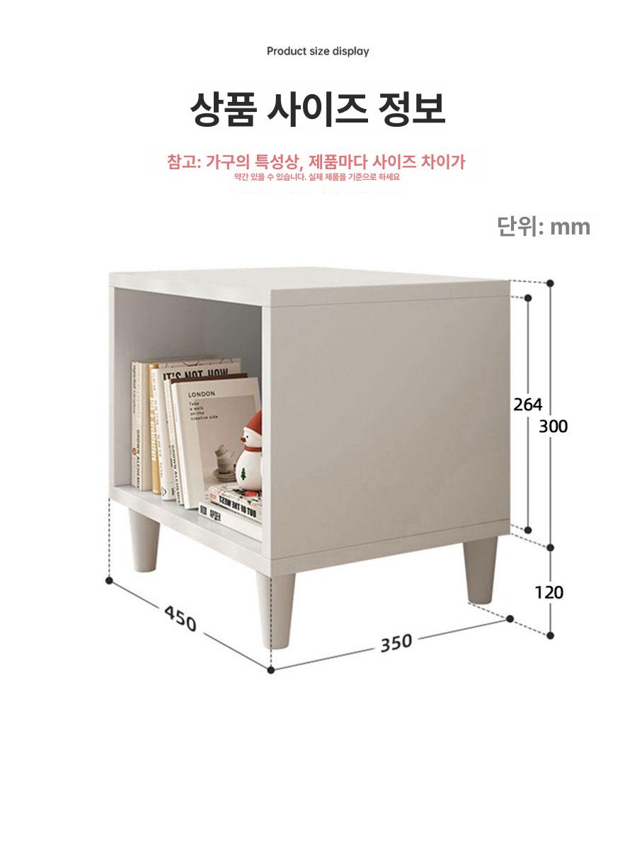 턴테이블 받침대 LP 보관랙 이동식 이탈리아 수납장 블랙월넛 대형 사각 40장 33cm - 상세 이미지 3