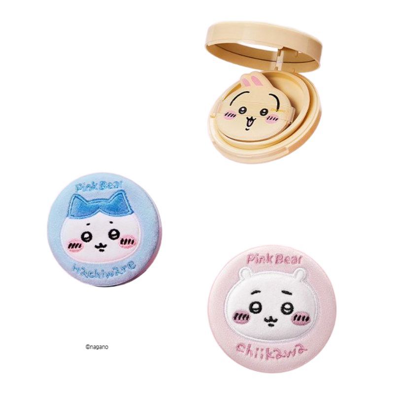 PinkBear 핑크베어 치이카와 공식 매트 쿠션 파운데이션 C01 핑크 원 화이트 (치이카와) - 상품 이미지