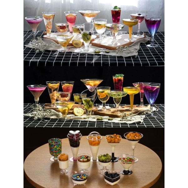파티용 디저트 와인잔 견고한 미니 일회용 샷잔 포장용 100ml 소형 100개 15cm 두꺼운 긴 손잡이 숟가락 100 - 상세 이미지 2