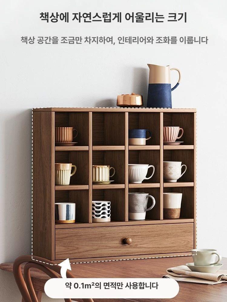 주방 컵 정리대 머그컵 찻잔 선반 커피잔 진열 홀더 거치대 - 상세 이미지 3