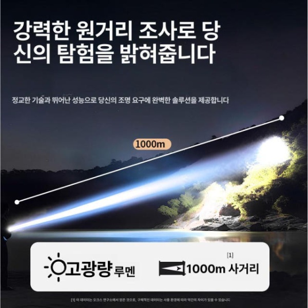 궁극의 써치라이트 LED 작업용 초강력 해루질 충전식 휴대용 표준 800mAh 표준 800mAh - 상세 이미지 3