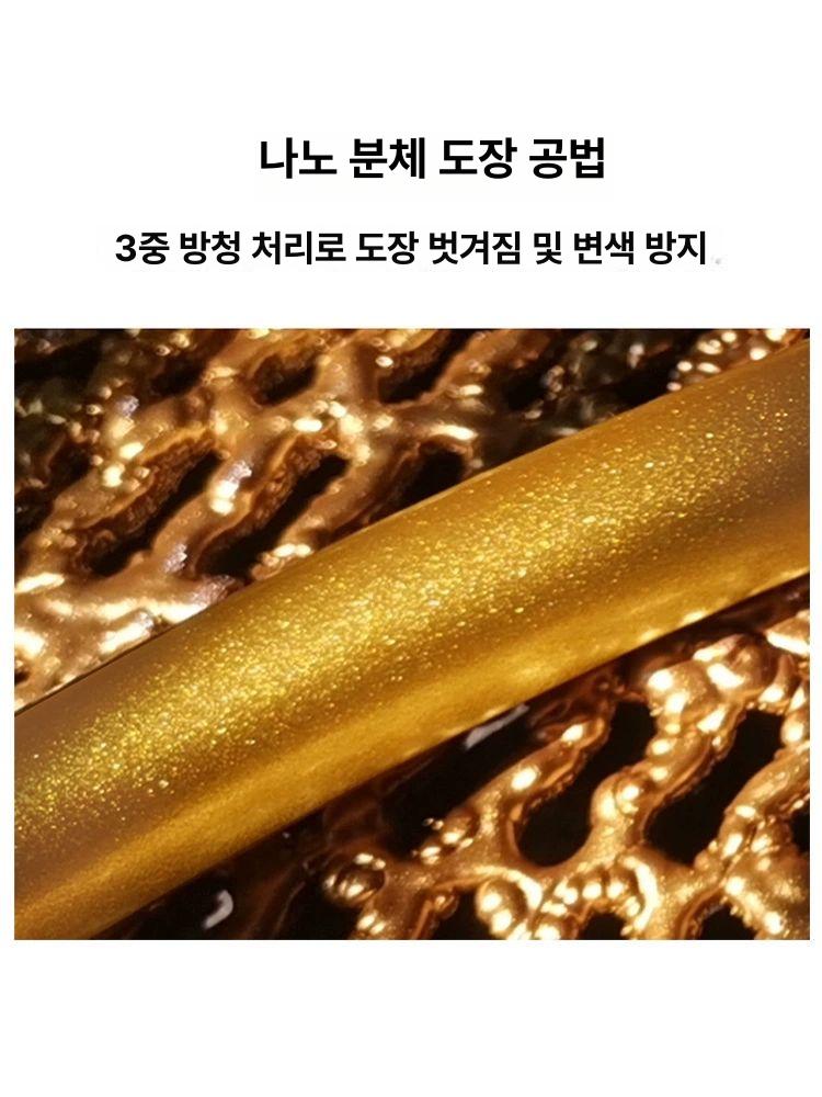 옷걸이 거치대 스탠드 행거 골드 카페 철제 바구니 화이트 보드 십자수 - 상세 이미지 3