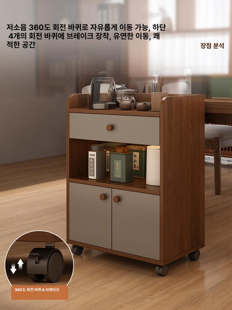 주방 수납장 홈바 수납 홈카페 냉장고장 세탁실 카페장 메인 이미지 바퀴형 1서랍 A - 상세 이미지 4