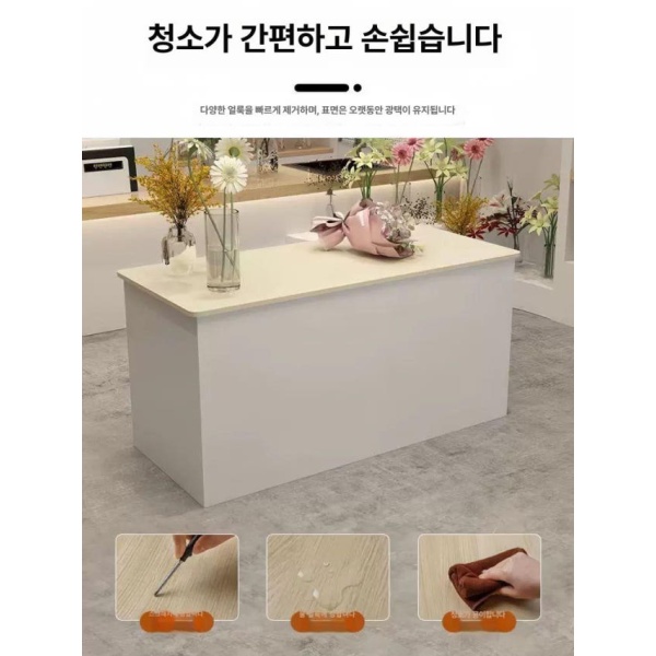 프리미엄 꽃집 작업대 정리대 수납장 거치대 꽃꽂이 탁자 원예용 - 상세 이미지 2