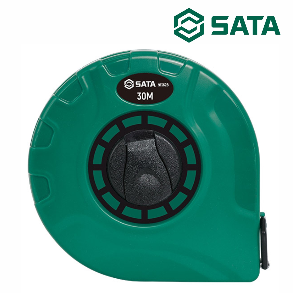 사타 SATA 화이버 줄자 30Mx13mm 91362B 산업현장 측량 화이바줄자 - 상품 이미지