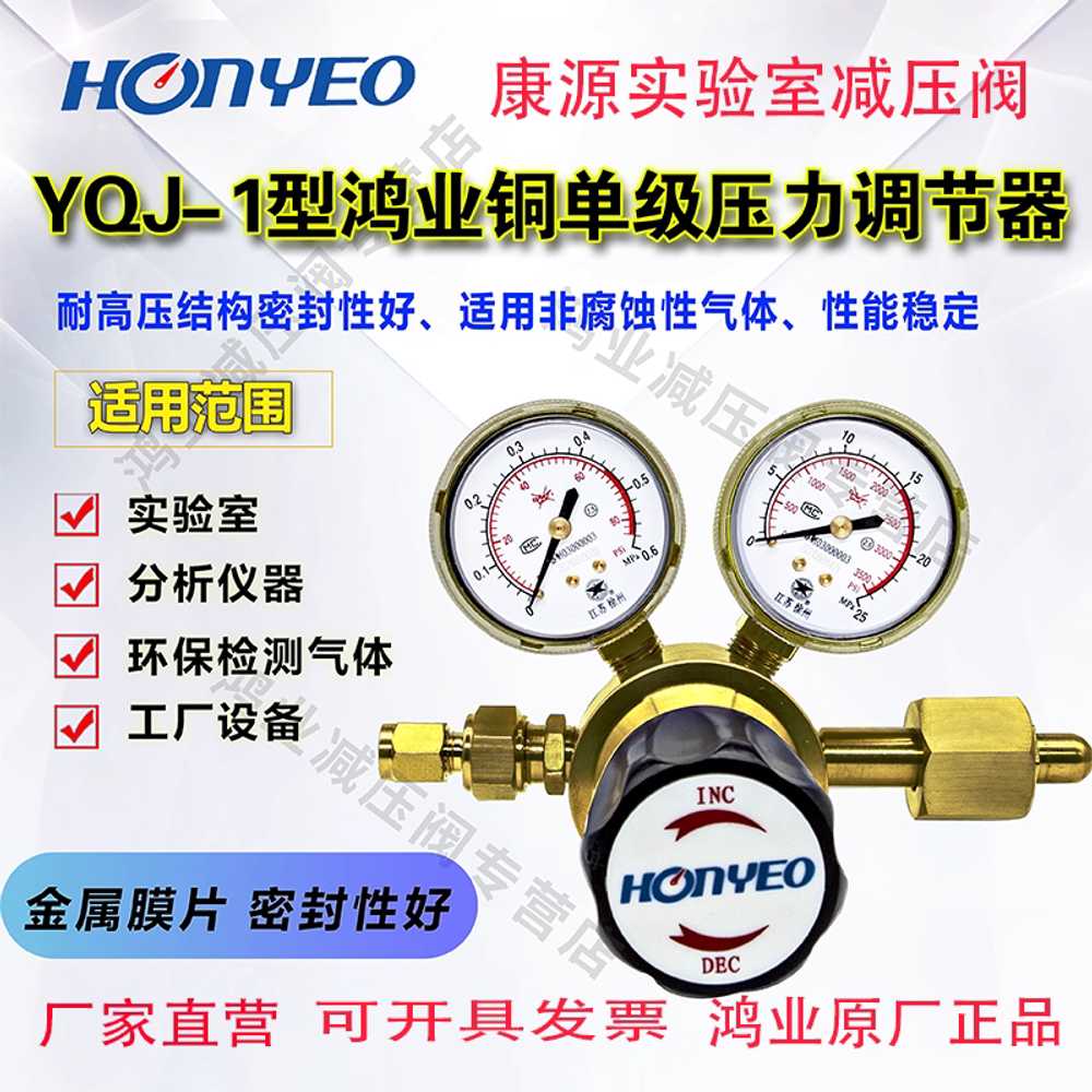 질소 조정기 도구 가스 표준 용 조절기 압력 감압 밸브 YQJ-2 - 상세 이미지 2