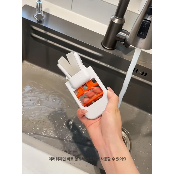 혁신적인 다용도 습식 겸용 물걸레 핸드형 투인원 미니 올인원 대걸레 즉시흡입직물헤드 손세척불필요 단일 고무 직물 헤드 교체용팩 - 상세 이미지 2