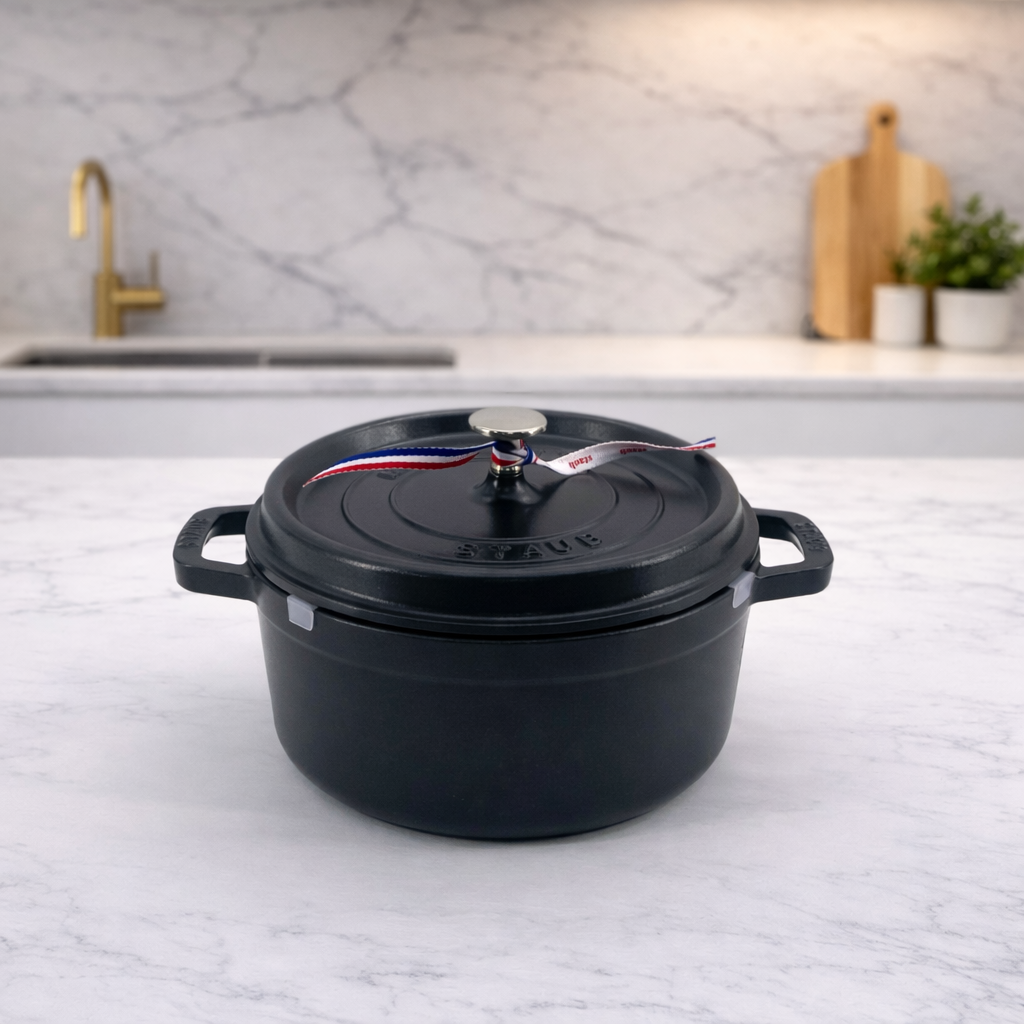 스타우브 STAUB 원형 꼬꼬떼 24cm 매트블랙 11092425-B 프랑스 B품 - 상품 이미지