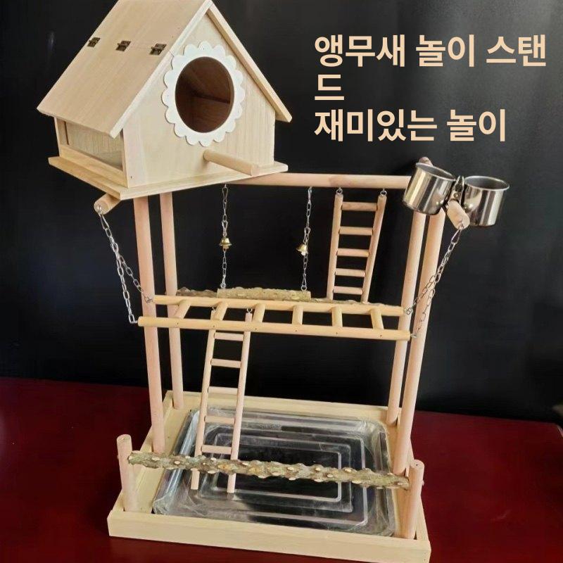원목 앵무새 새장 나무상자 새집 온코 전용 모란 코카투 특대형 새둥지 현풍 소형 B - 상세 이미지 3
