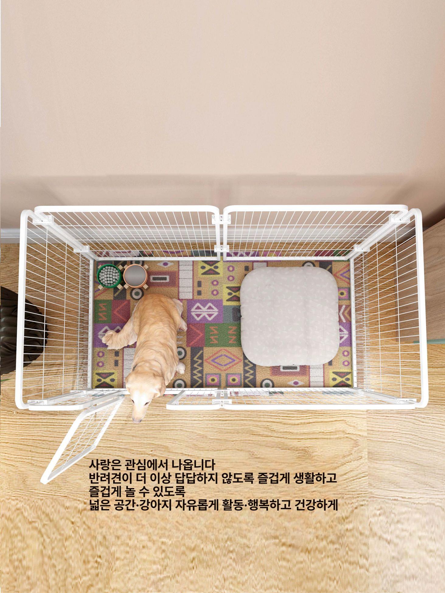 난로 펜스 안전 가드 휀스 울타리 메쉬 철제 격벽 아기 강아지 보호 - 상세 이미지 3