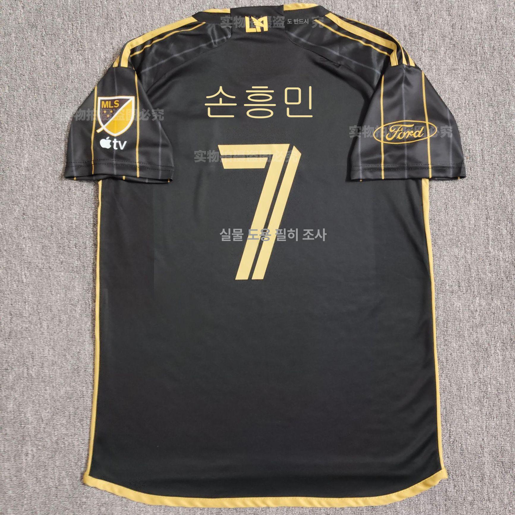 LAFC 25-26 홈 유니폼 반팔 축구 저지 통기성 스포츠 상의 - 상세 이미지 3
