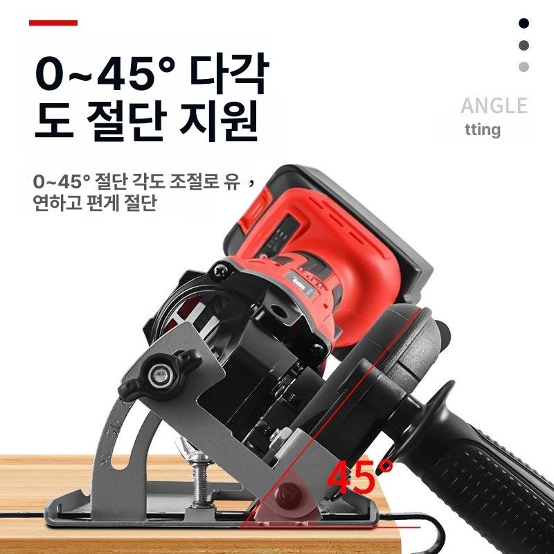 거치대 폴리셔 충전식 연마기 속도 가변 리튬배터리 앵글 6세대 대구경 절단 베이스 가이드 - 상세 이미지 3
