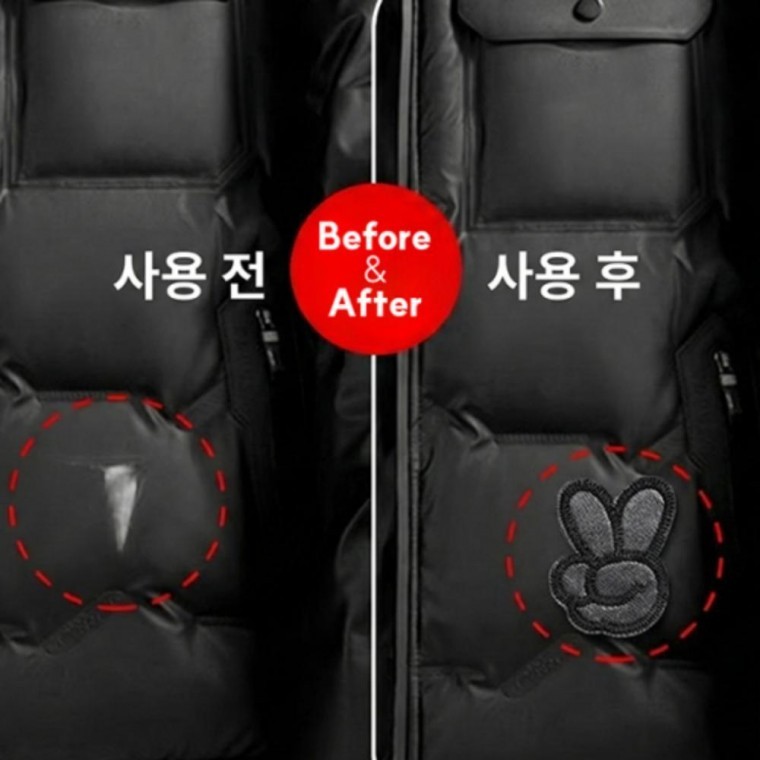지니몰 패치 패딩 옷 자수 가죽 수선 스티커 와펜 테이프 테이프수선 패딩수선 - 상품 이미지