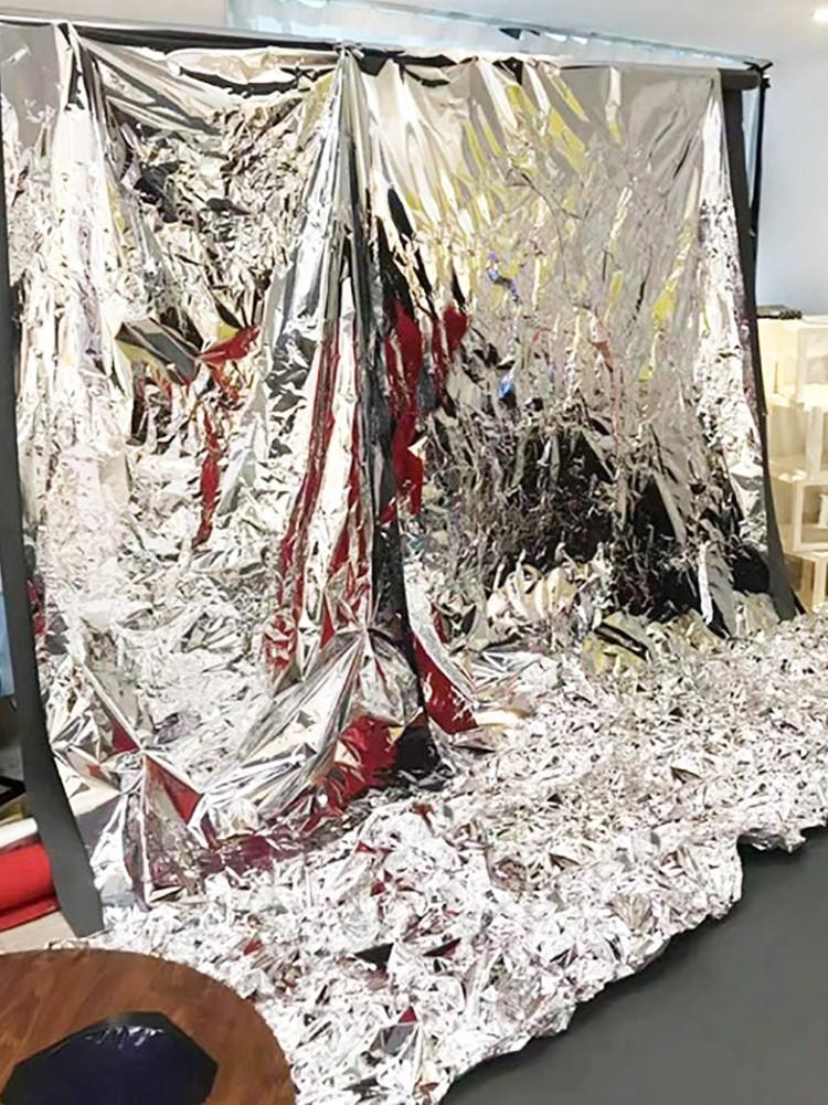 촬영용 반사지 반사판 스크린 굴절 사진 반사 포토박스 브라이트실버 1.5m x 6m 롤 - 상품 이미지