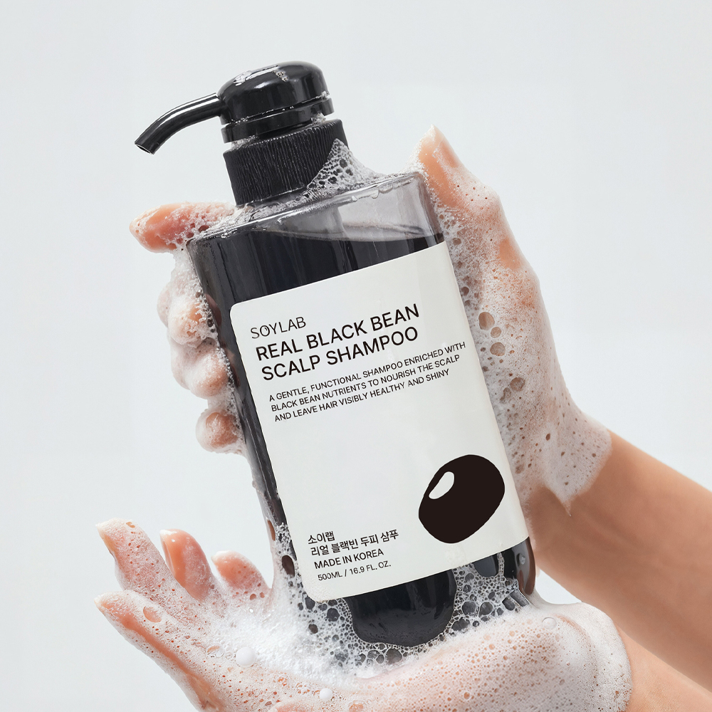 소이랩 리얼 블랙빈 탈모 완화 저자극 검은콩 두피 진정 샴푸 500ml, 1개 이미지 6