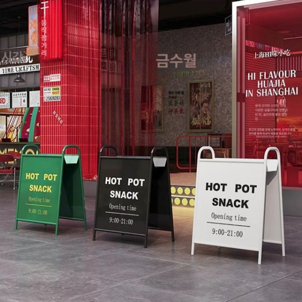 프리미엄 철제 배너 거치대 스타일 1 실내 입간판 메뉴판 포스터 표지판 스타일 1 - 상세 이미지 4