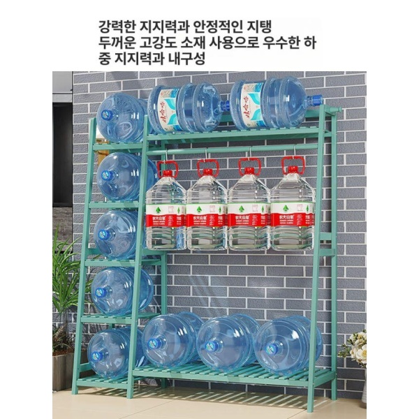프리미엄 철제 화분 선반대 실내 식물선반 베란다 진열대 다육이 디럭스 티 80cm 레벨 1 내추럴 50cm - 상세 이미지 5