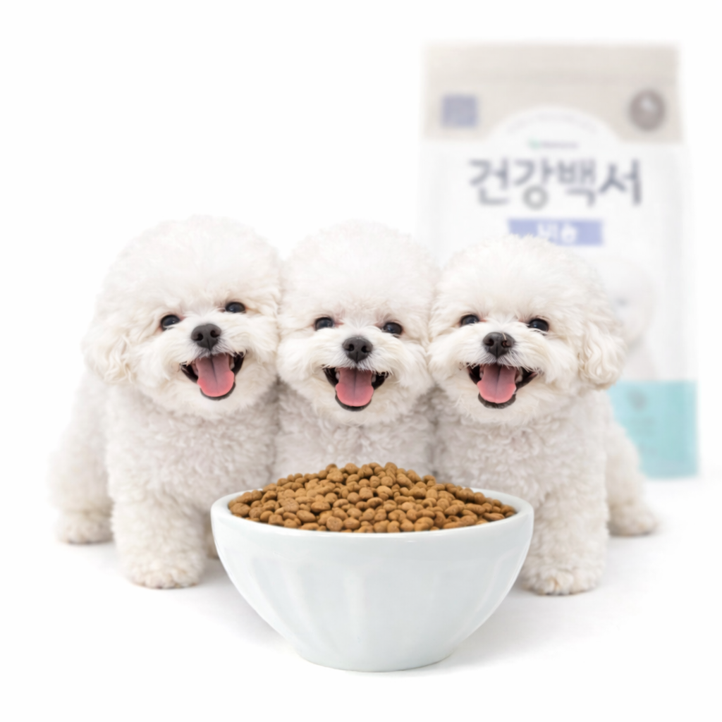 건강백서 미니 비숑 사료 소형견 반려견 사료 6kg - 상품 이미지